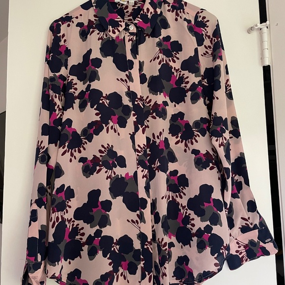 Boden women’s silk blouse button down size 2 floral printed floral - Picture 5 of 6